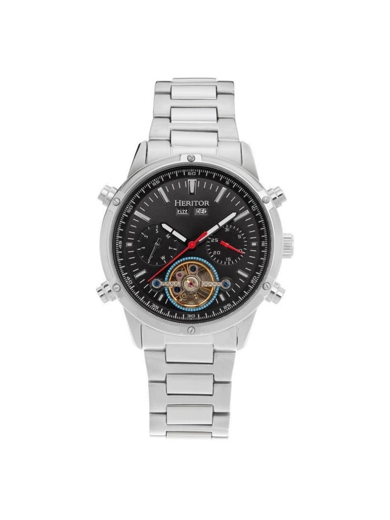 Nwt Heritor Wilhelm Black Dial Men's Watch